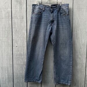 Levi Strauss 569 Loose Fit Mens Jeans W38 L30 Blue Denim Classic Style Casual